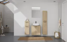 Atlas Ensemble sous vasque avec miroir et colonnes 0