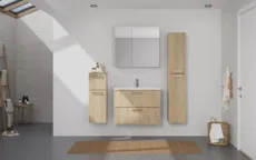 Atlas Ensemble sous vasque avec miroir et colonnes 0