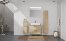 Atlas Ensemble sous vasque avec miroir et colonnes 0