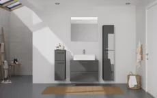Atlas Ensemble sous vasque avec miroir et colonnes 0