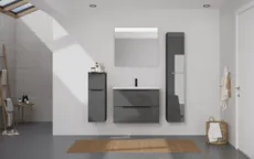 Atlas Ensemble sous vasque avec miroir et colonnes 0