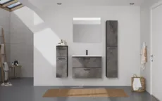 Atlas Ensemble sous vasque avec miroir et colonnes 0