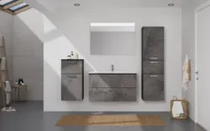 Atlas Ensemble sous vasque avec miroir et colonnes 0