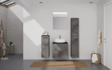 Atlas Ensemble sous vasque avec miroir et colonnes 0