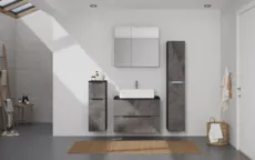 Atlas Ensemble sous vasque avec miroir et colonnes 0