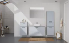 Atlas Ensemble sous vasque avec miroir et colonnes 0