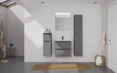 Atlas Ensemble sous vasque avec miroir et colonnes 0