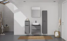 Atlas Ensemble sous vasque avec miroir et colonnes 0