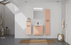 Atlas Ensemble sous vasque avec miroir et colonnes 0