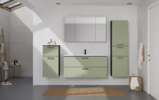 Atlas Ensemble sous vasque avec miroir et colonnes 0