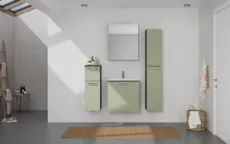 Atlas Ensemble sous vasque avec miroir et colonnes 0