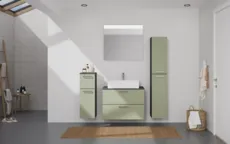 Atlas Ensemble sous vasque avec miroir et colonnes 0