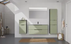 Atlas Ensemble sous vasque avec miroir et colonnes 0