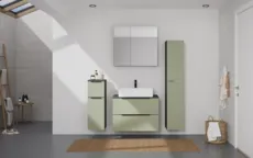 Atlas Ensemble sous vasque avec miroir et colonnes 0
